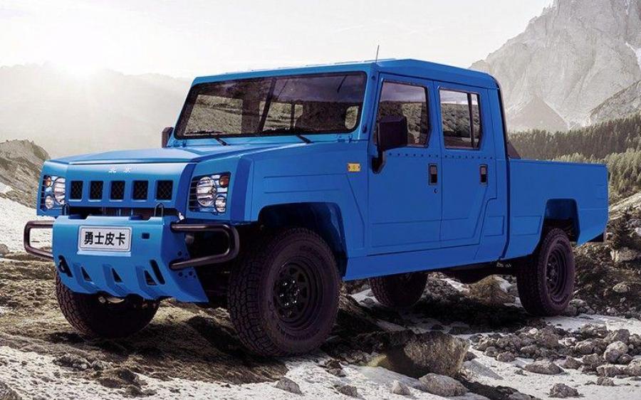 BAW Warrior Pickup Double-Row Seat Cab LWB Prototype '2018
